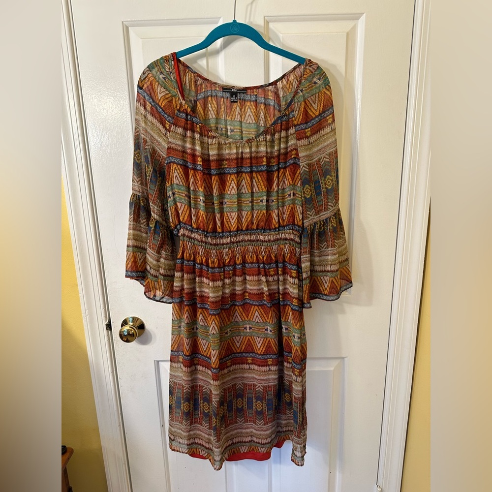 R&K Multicolor Long Sleeve Dress